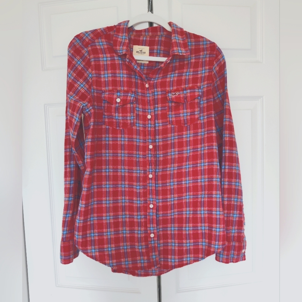 Soft Hollister Plaid Button Down